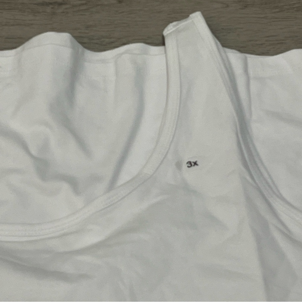 Maurices Women’s Scoop Neck Tank Top Size 3X Solid White Cotton Blend 2 Pack - Picture 8 of 8